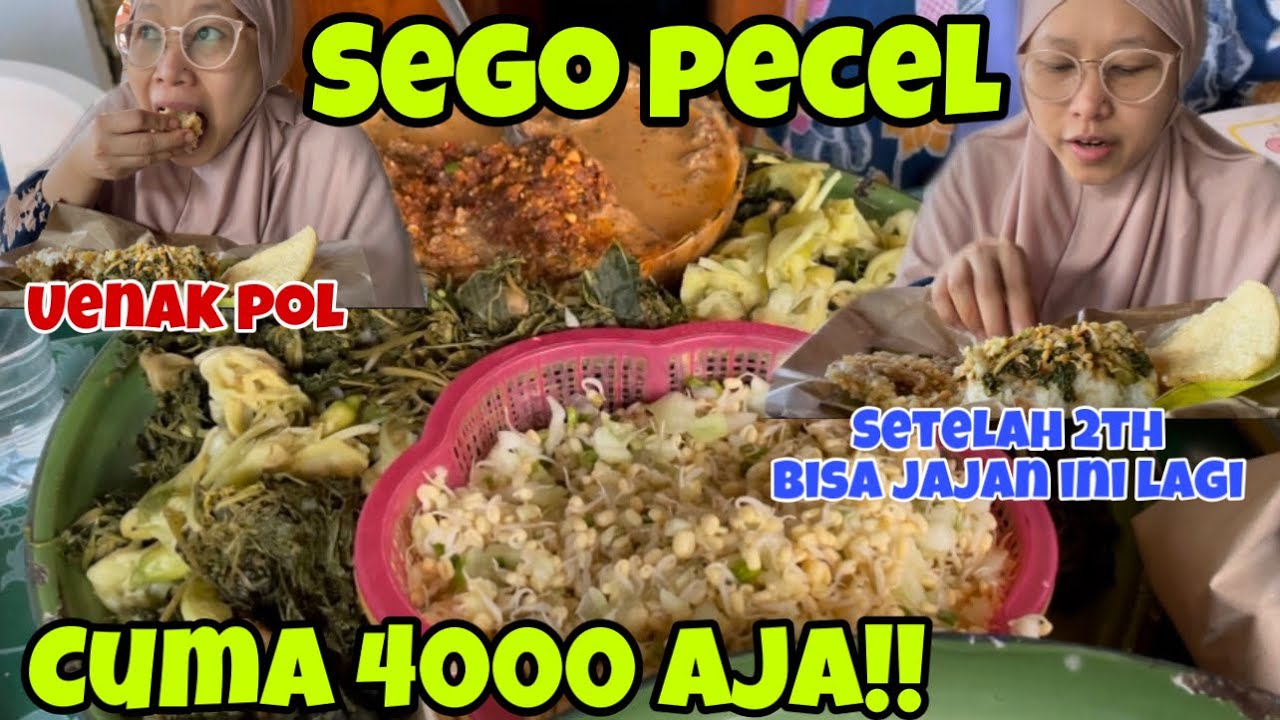SARAPAN  BELI NASI PECEL MURAH MERIAH dan ENAK BANGET❗️❗️