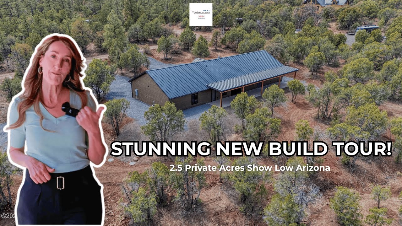 STUNNING New Build Tour | 2.5 Private Acres Show Low Arizona | Complete Walkthrough