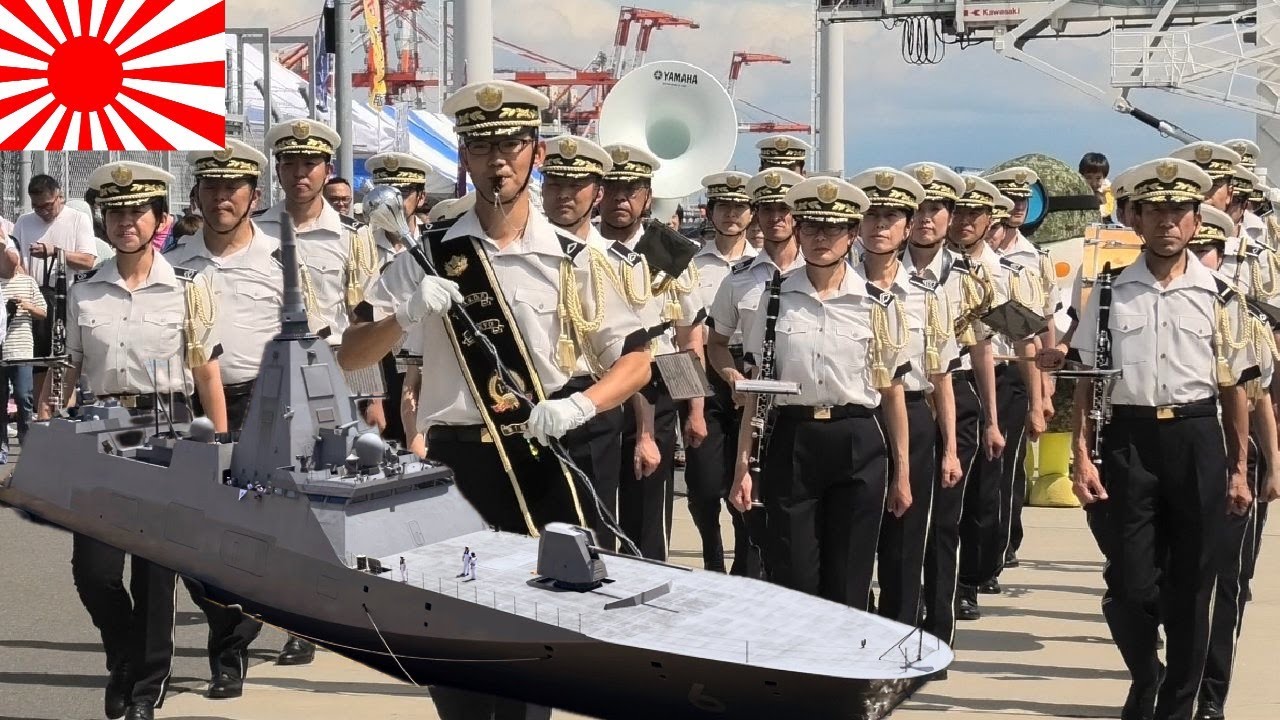 🇯🇵 海上自衛隊 護衛艦出港行事 陸自演奏の軍艦マーチで御見送り👋【第76回 東京みなと祭】東京国際クルーズターミナル 2025/06/01