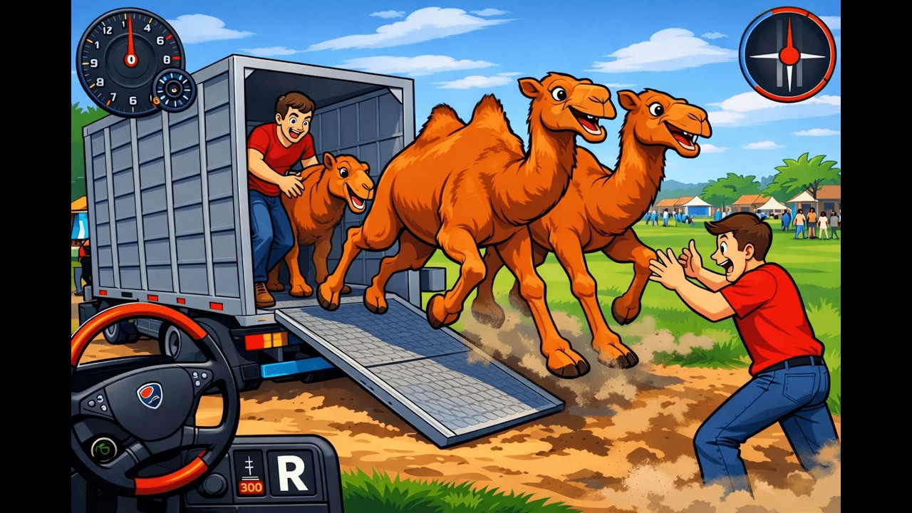 Animal Cargo Truck Driving Game 3D   Animal Transport Cargo Truck 2024   Android Gameplay