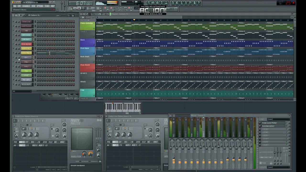 Paul Van Dyk - For An Angel - FL Studio - made one loop just for fun (HD)
