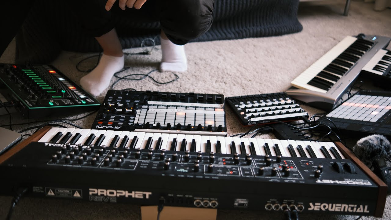 Electronic Improvisation #2 - Prophet Rev2, Behringer Crave, Ableton Push, Roland TR-8.