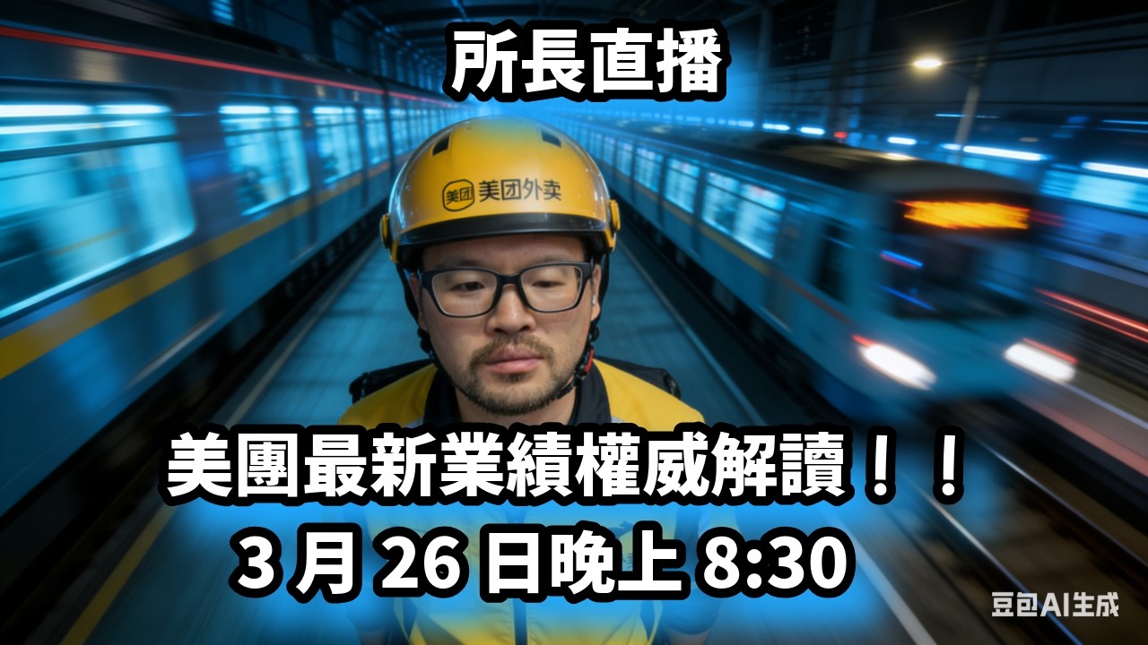 《所長直播》：美團2025年第四季度業績深入解讀！！