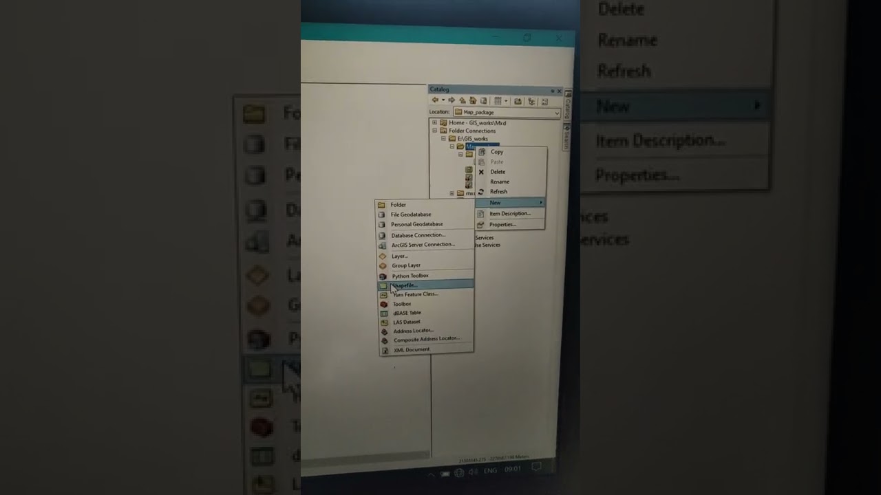 Как создать шейп-файл в ArcGIS#shorts