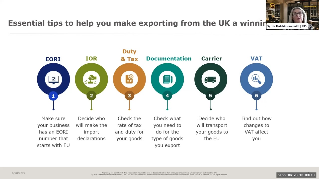 How to Export to the EU After Brexit | Customs, Tariffs & VAT Explained (UPS Webinar)