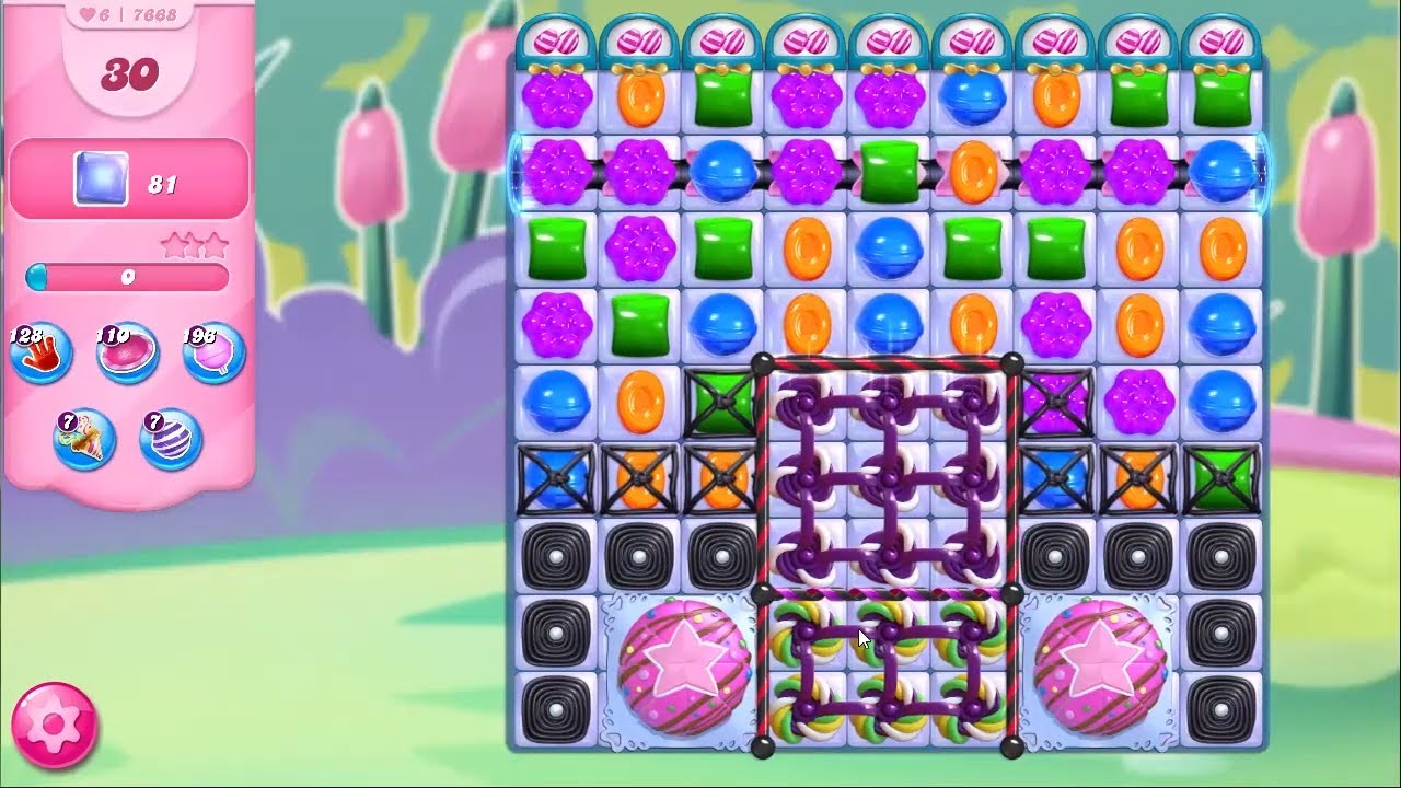 Candy Crush Saga LEVEL 7668 NO BOOSTERS
