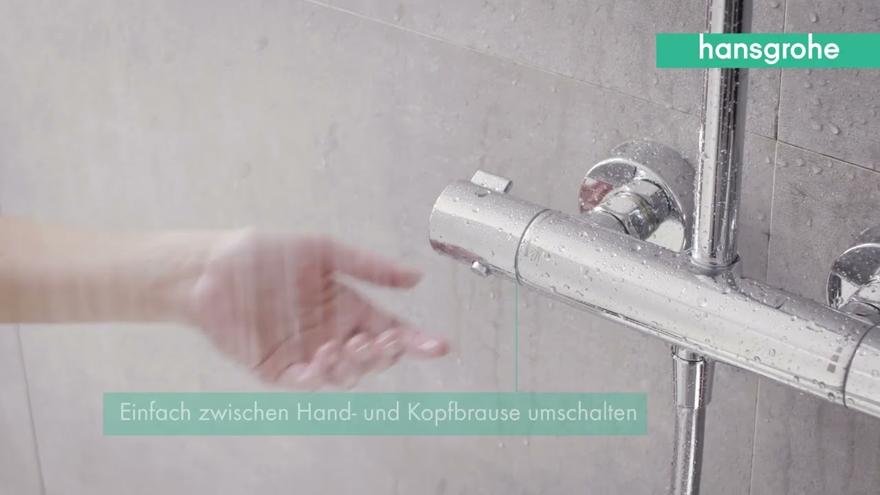 hansgrohe Duschsystem | Funktionen Crometta E Showerpipe 240