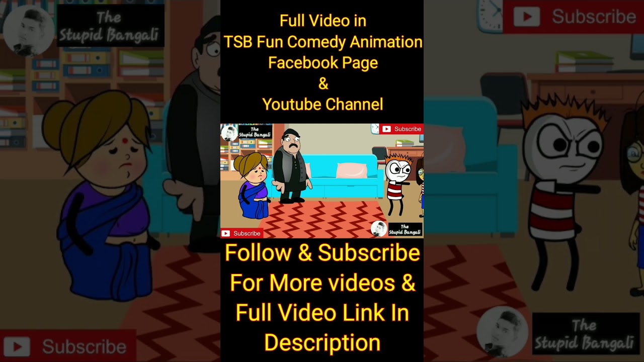 Baba Cheler Golpo Part 02 10th Video - Tiktoker Wife - TSB Fun Comedy Animation