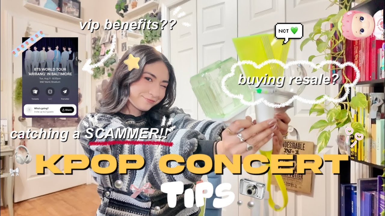 KPOP CONCERT TIPS ✨ bts tour💜 buying resale 🎟️, transferring VIP TCKTS ➡️, & how to catch a scammer!