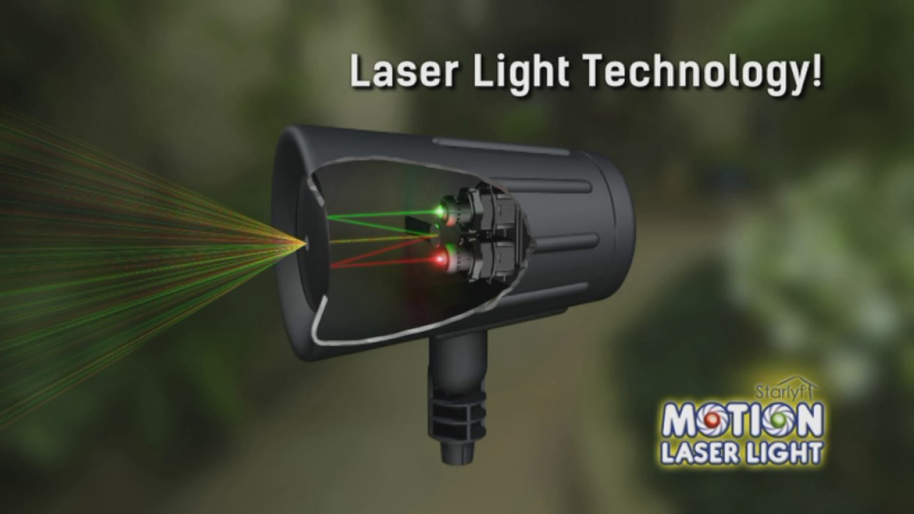 Starlyf Motion Laser Light - Christmas outdoors and Indoors lighting