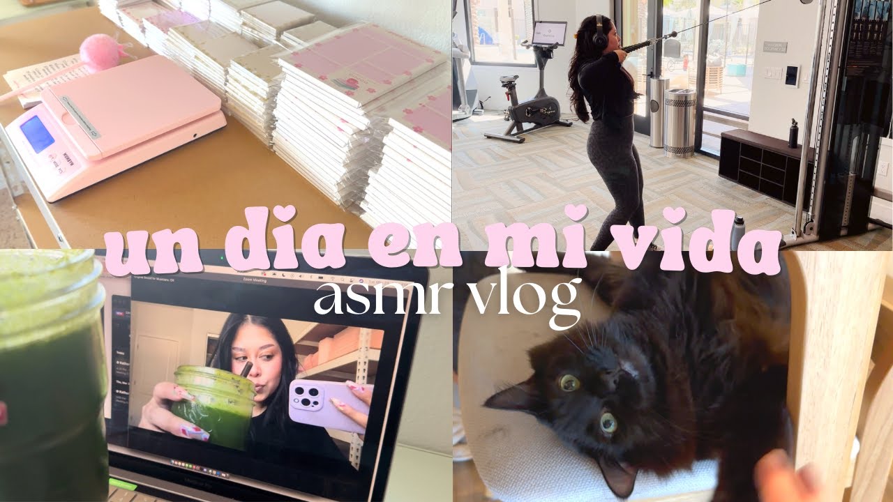 ASMR VLOG | ✿ Un día en mi vida (voiceover con muchos mouth sounds)