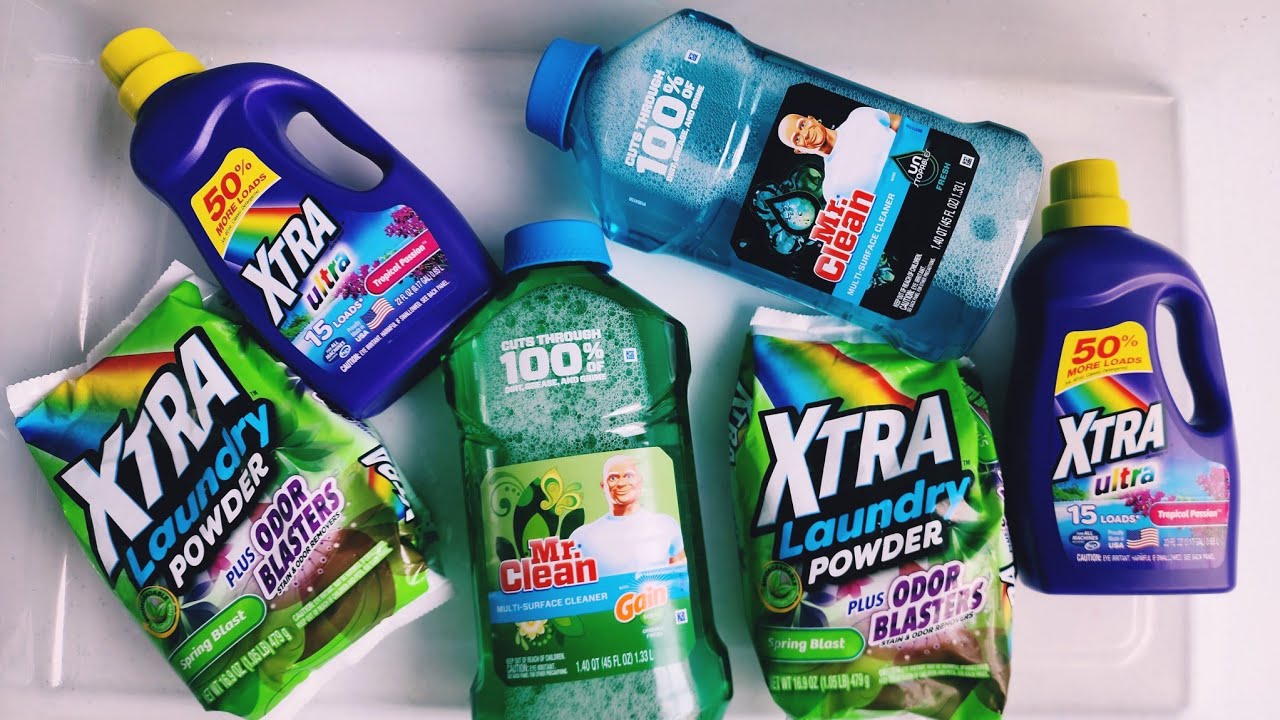 ASMR XTRA Laundry Powder, XTRA Ultra, Mr Clean Gain