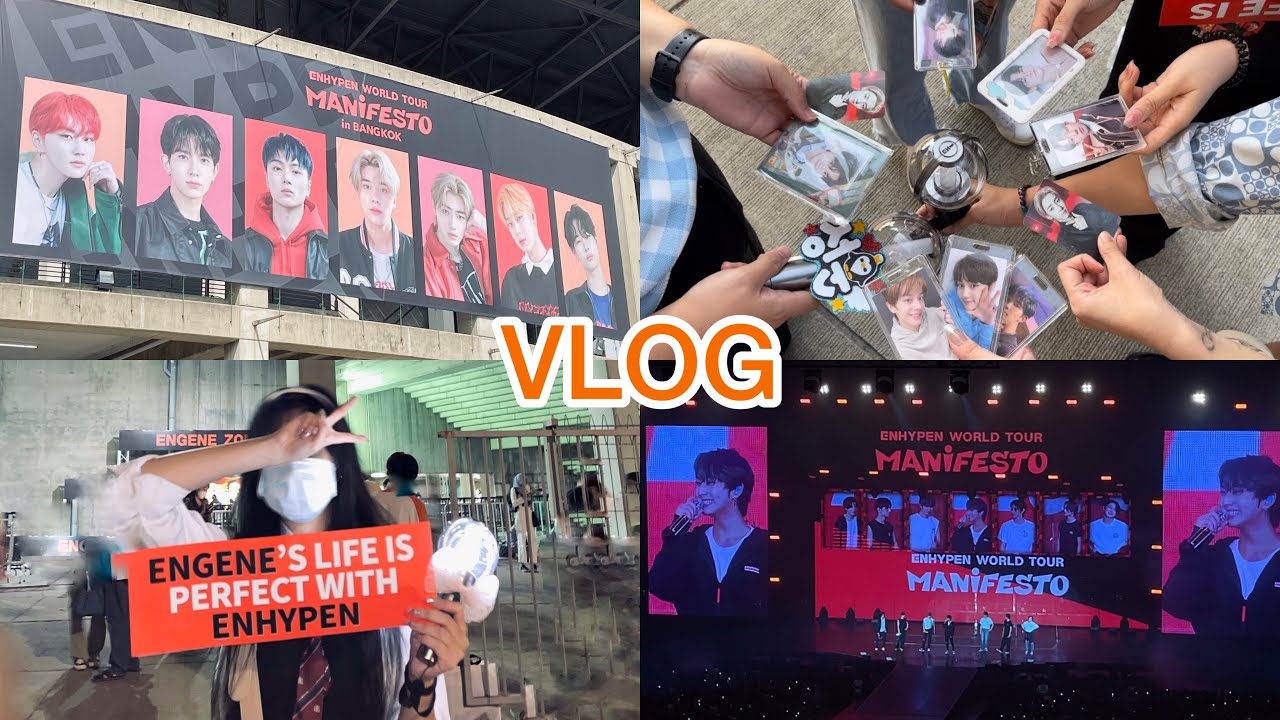 [🧡ENGENE Vlog🧡] ENHYPEN WORLD TOUR ‘MANIFESTO’ in BANGKOK 2023.01.28 🌟 | noonsnt