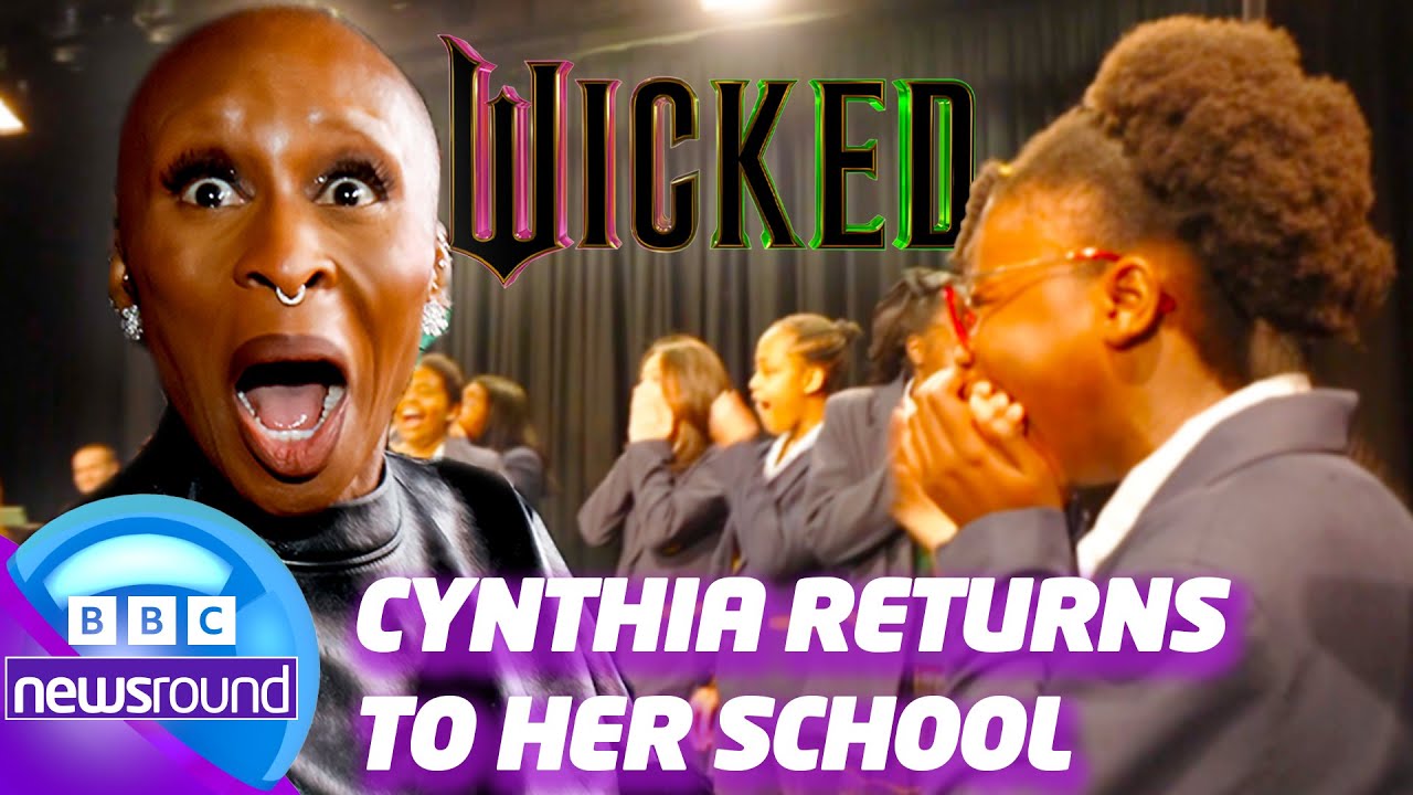 Cynthia Erivo's School SURPRISE with Greg James! | Wicked | Newsround | News For Kids