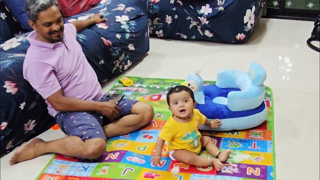 This Just Happened : Ishvik's First Sit - up 🥰 | Konkani Vlog 