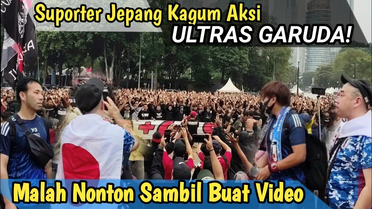 Suporter JEPANG Malah Ikut Menikmati Aksi ULTRAS GARUDA!  Langsung Buat Video