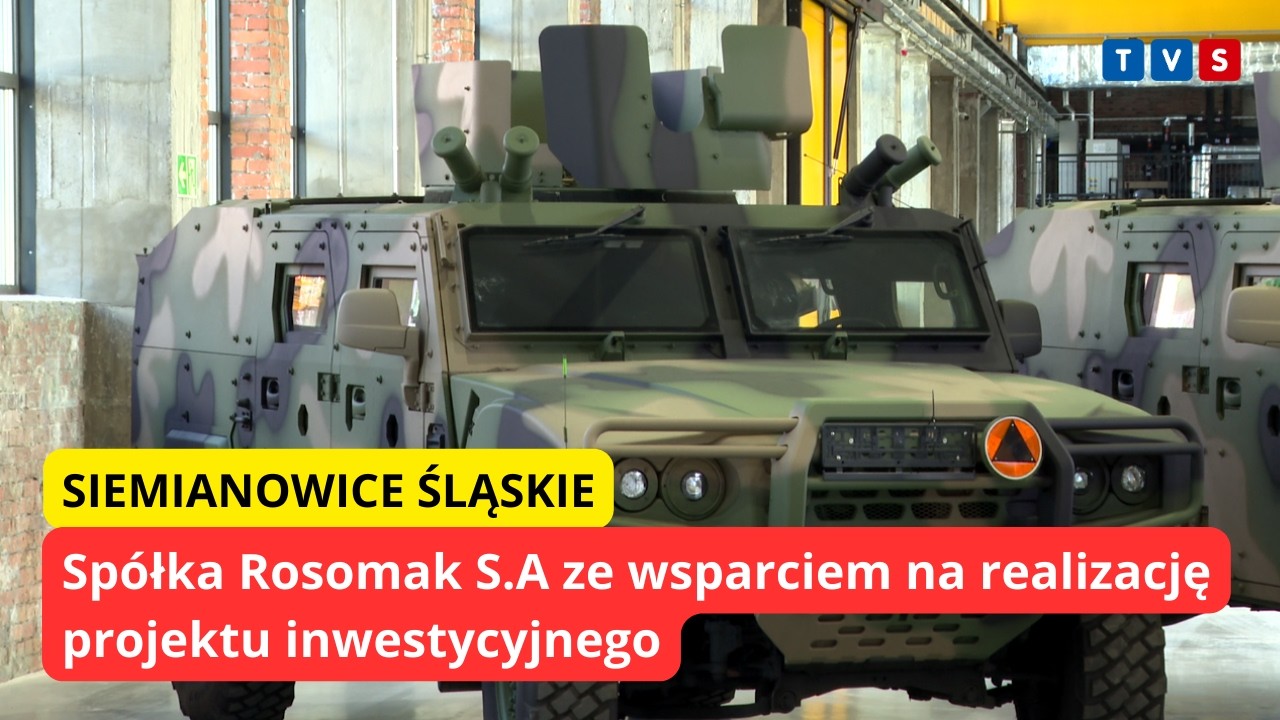 Spółka Rosomak S.A uzyskała wsparcie KSSE na realizację projektu inwestycyjnego.