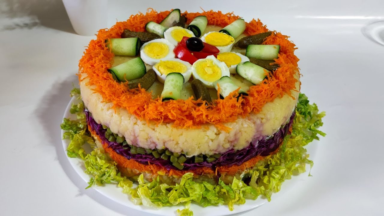 Salade  🥗 سلطة طبقات مميزة شكلا ومذاقا