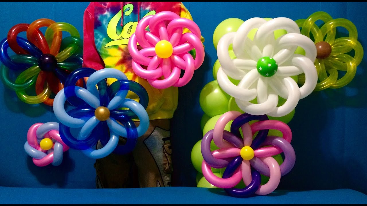 Woven Flower Balloon Decorations!
