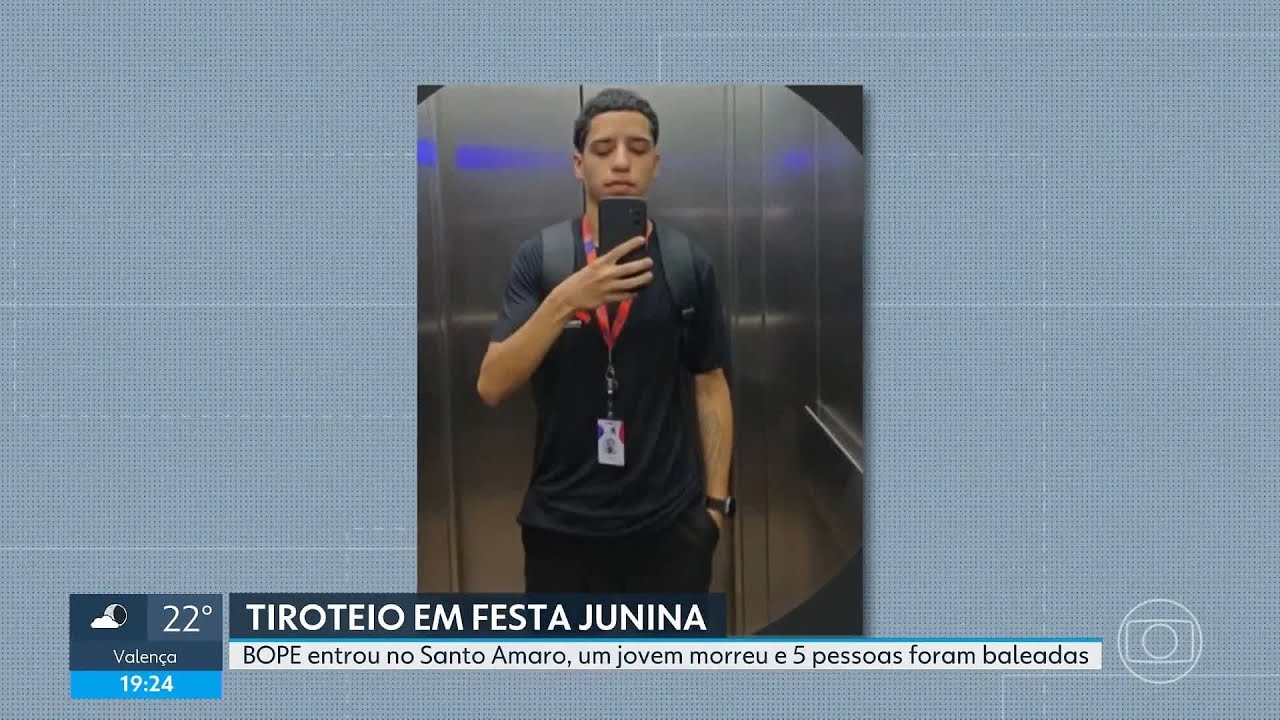 Office boy morre baleado em festa junina no Rio durante operação do Bope