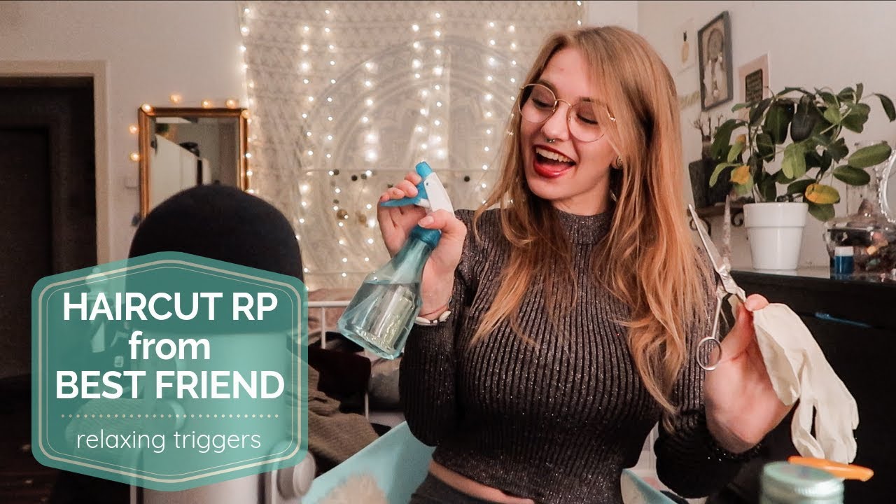 ASMR - FRIEND gives you a HAIRCUT 💇RP {Deutsch/GERMAN spoken} | Soph ASMR