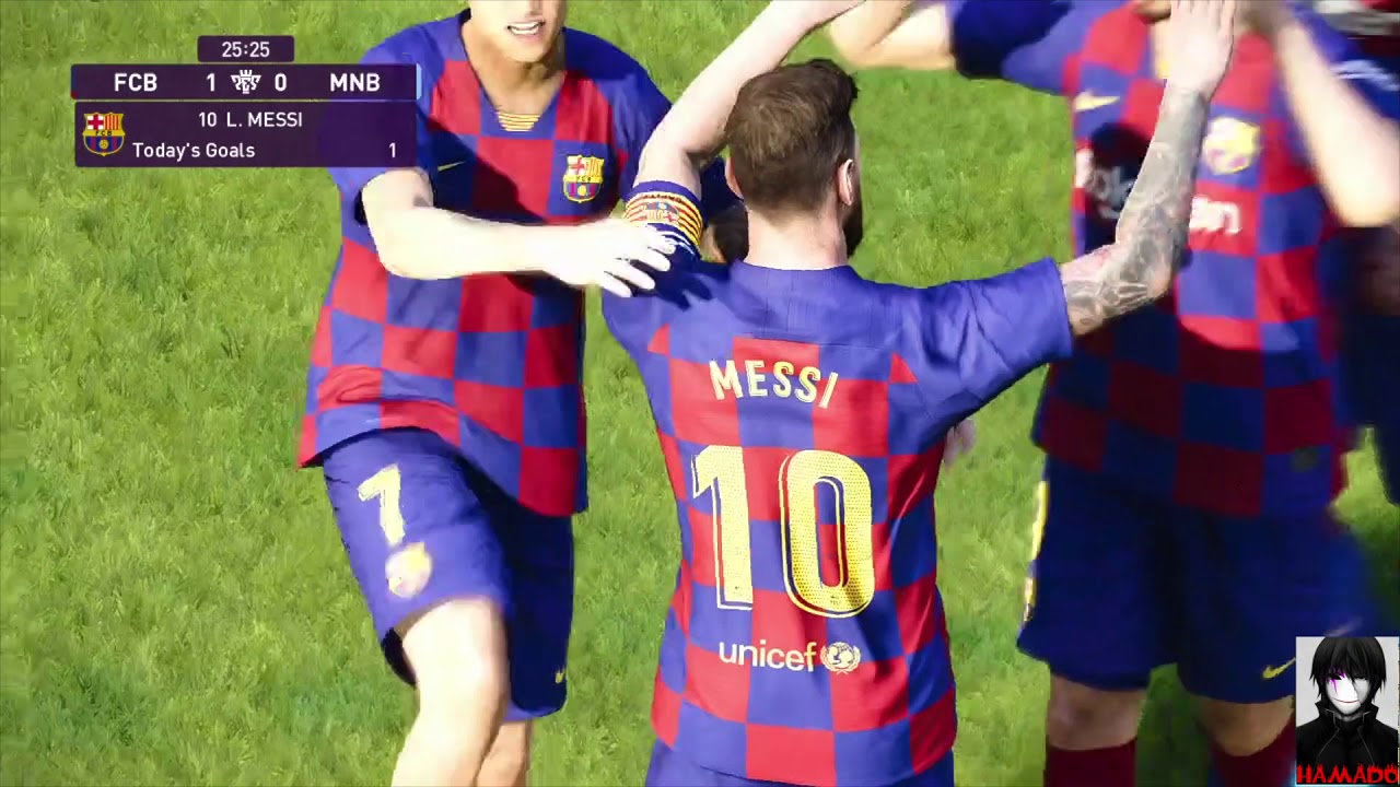 PES 2020 Барселона против Манчестер Сити
