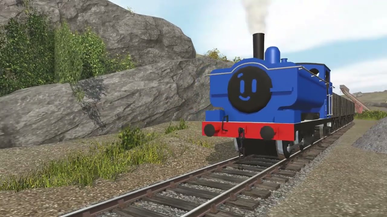 TRAINZ RAILROAD SIMULATOR - CREEPY FACE TRAINZ BUSY MINING GOING WRONG! THOMAS AND THE SHED!