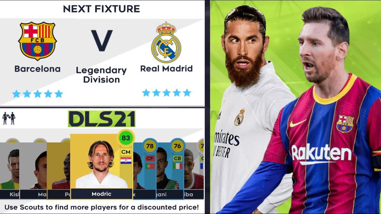 DLS 21 | Barcelona vs Real Madrid | Dream League Soccer 2021 Gameplay