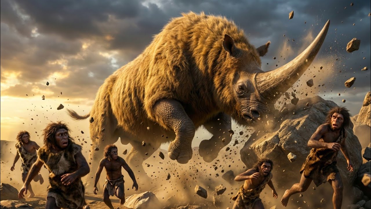 Prehistoric Humans vs Elasmotherium – The Deadliest Battle in Ancient History