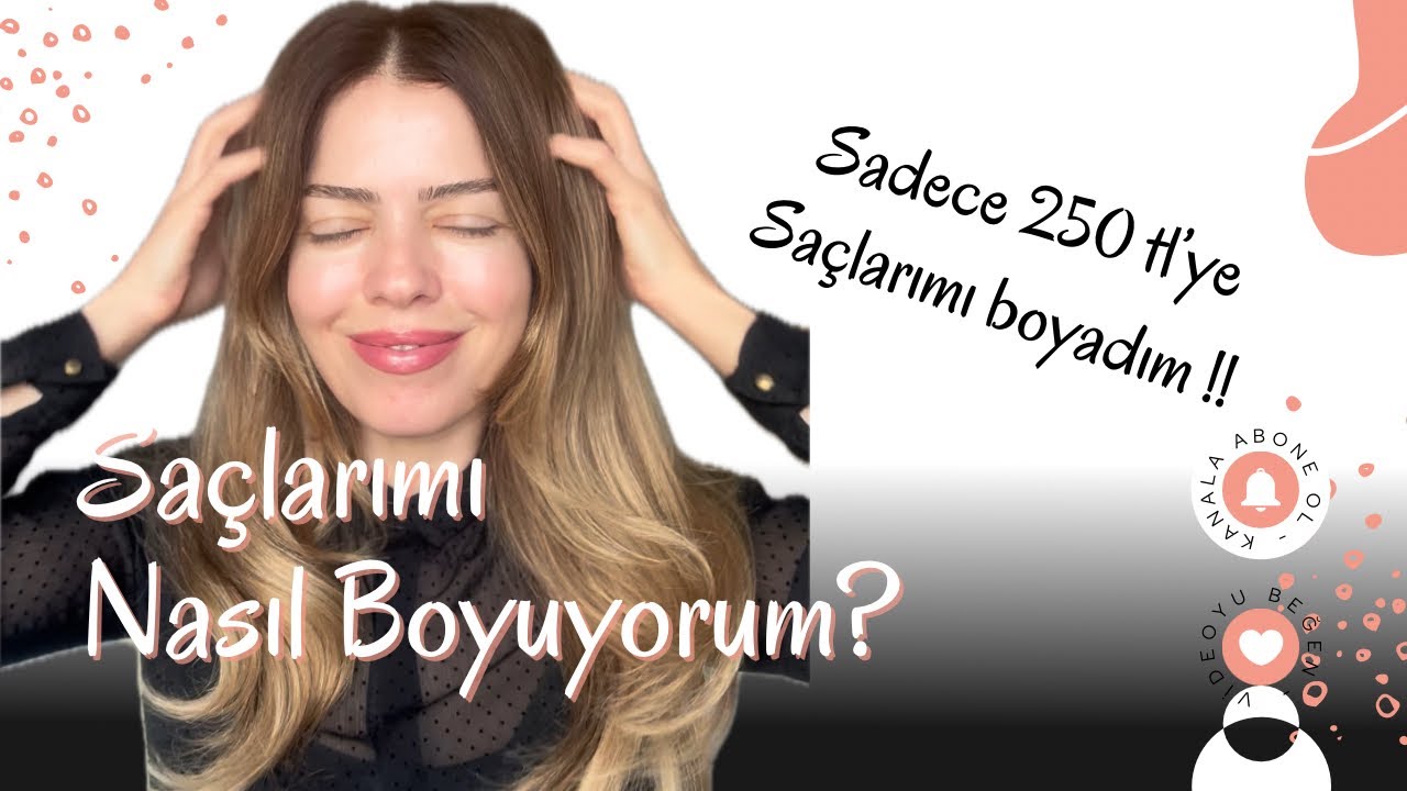 Saçlarımı evde kendim boyadım !! (Vlog) #saç #saçboyama #merveakaydın