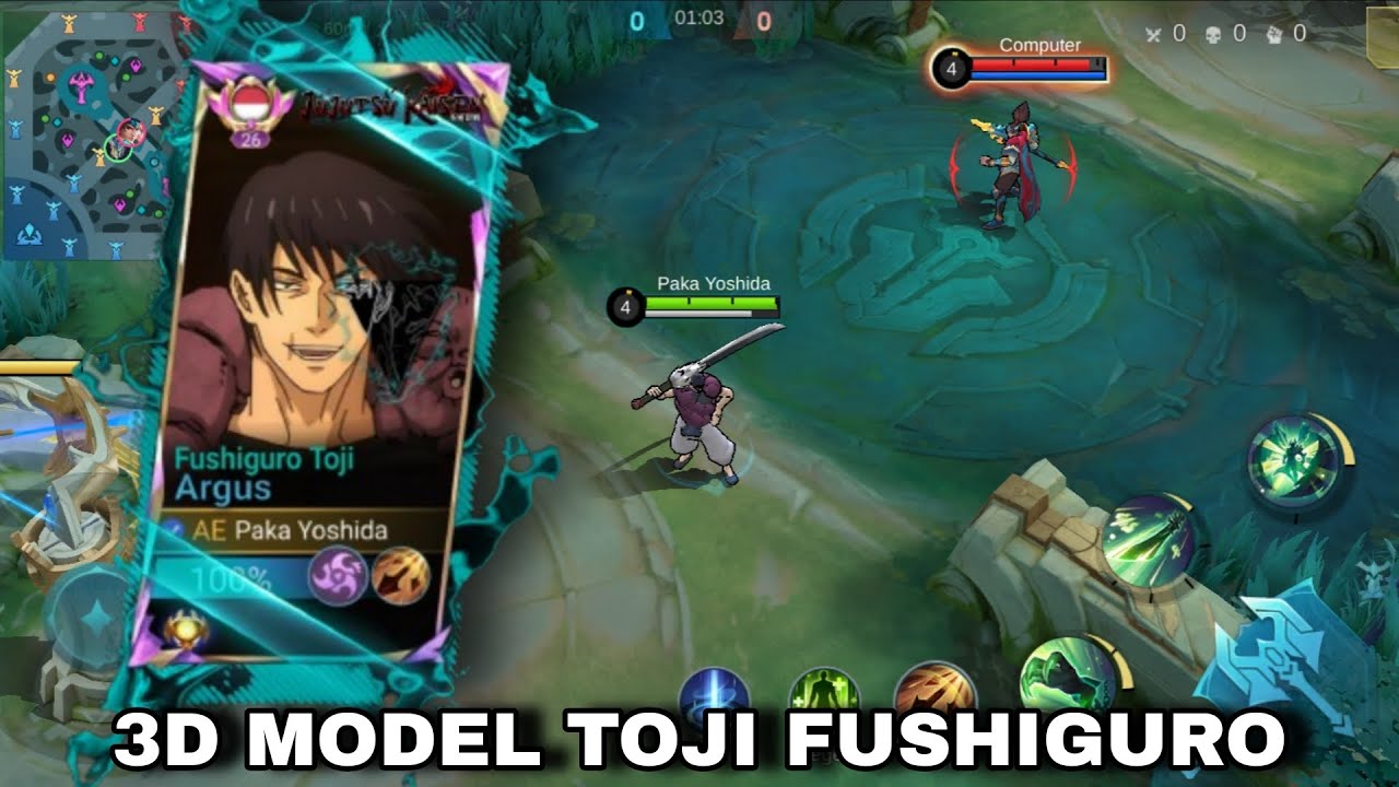 SCRIPT ARGUS X TOJI FUSHIGURO 3D MODEL REVIEW 