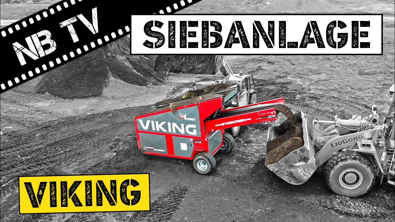 Viking Flachdecksiebanlage | Doppeldeck | Kompost & Erde sieben