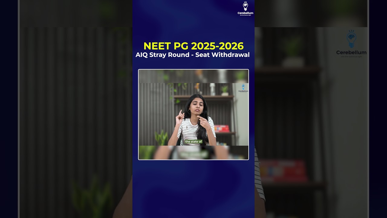 URGENT: MCC Withdraws Seats Before Stray Round Processing (NEET PG 2025) | Check Now!