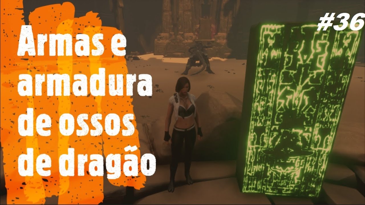 Conan exiles, onde aprender as armas e a armadura de ossos de dragao