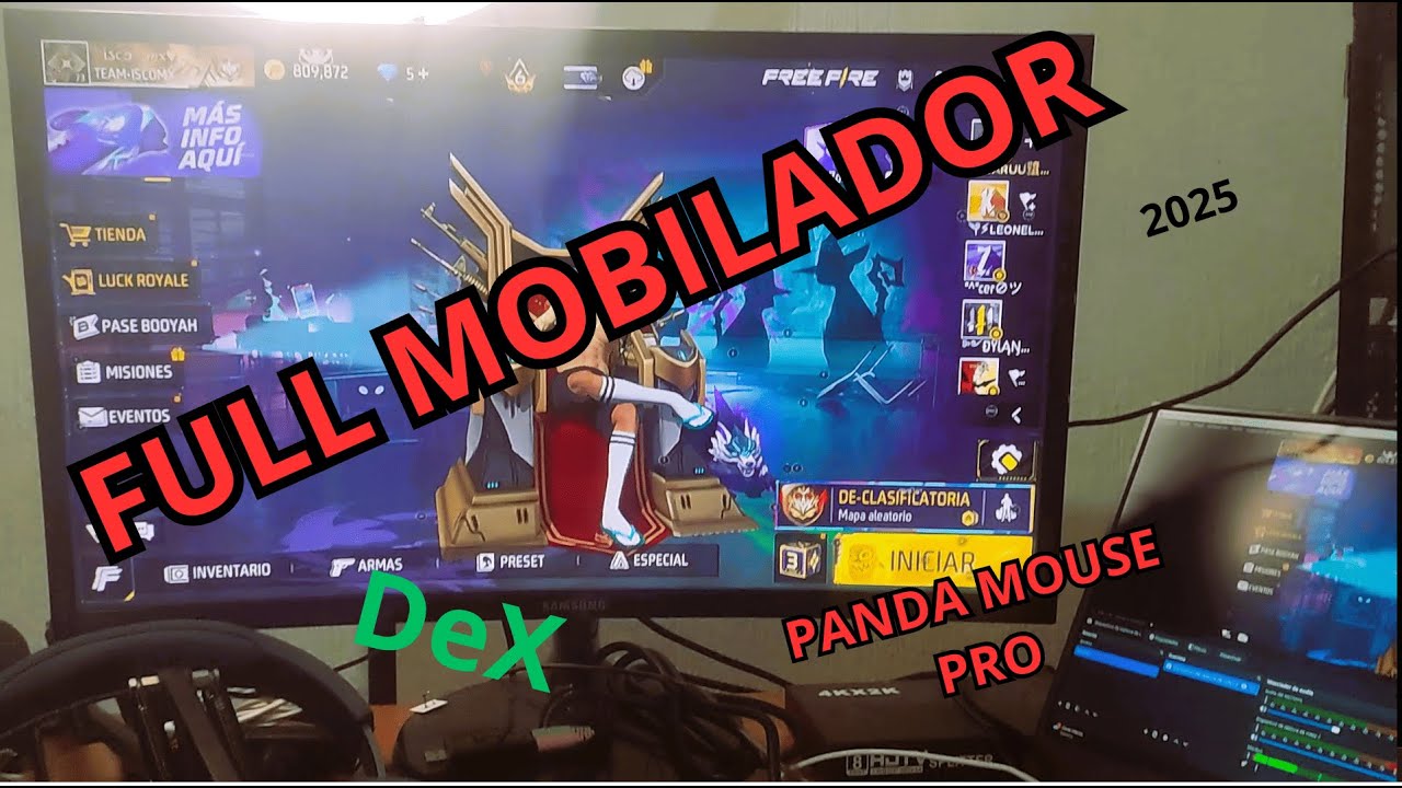 MOBILADOR PARA JUGAR FREE FIRE CON MONITOR