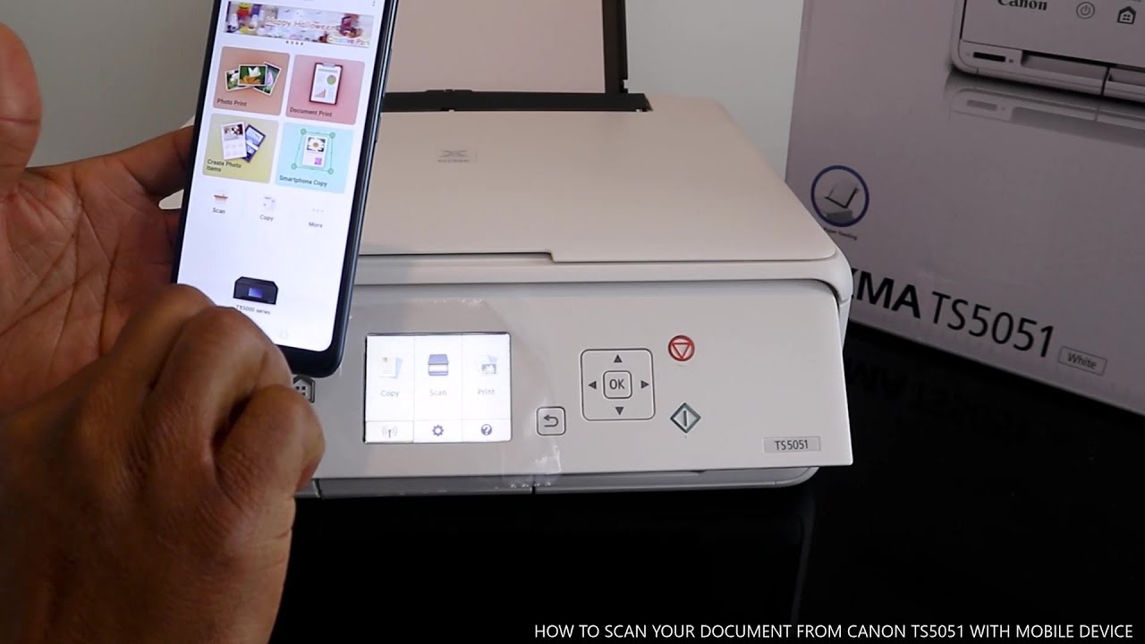 HOW TO SCAN YOUR DOCUMENT FROM CANON TS5051 WITH MOBILE DEVICE