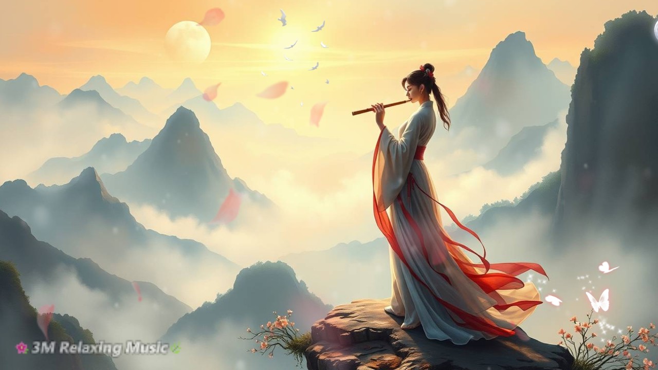 Traditional Chinese Music |  Zen Music Flute & Guzheng for Healing, Deep Stress Relief, Mindful Calm