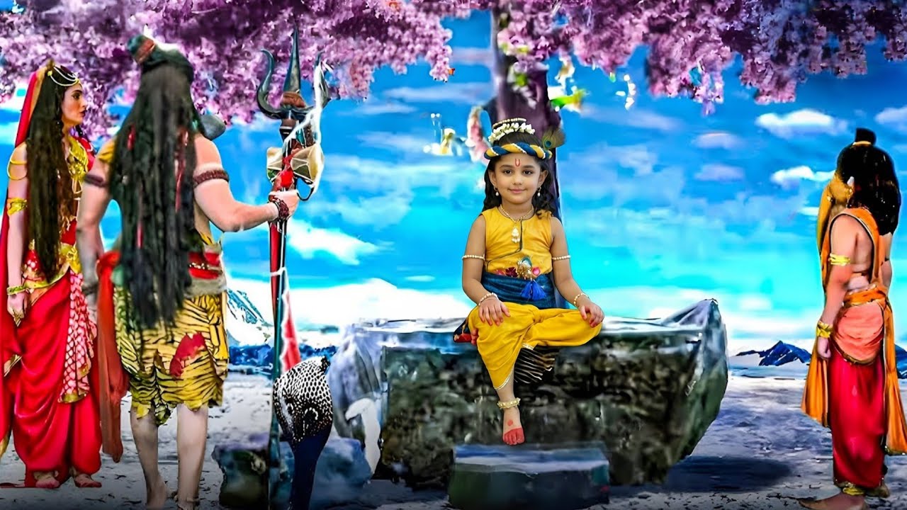 जब बाल कान्हा महादेव के परिवार से मिलने पहुंचे | यशोमती मईया के नंदलाला | Shree Krishan Leela