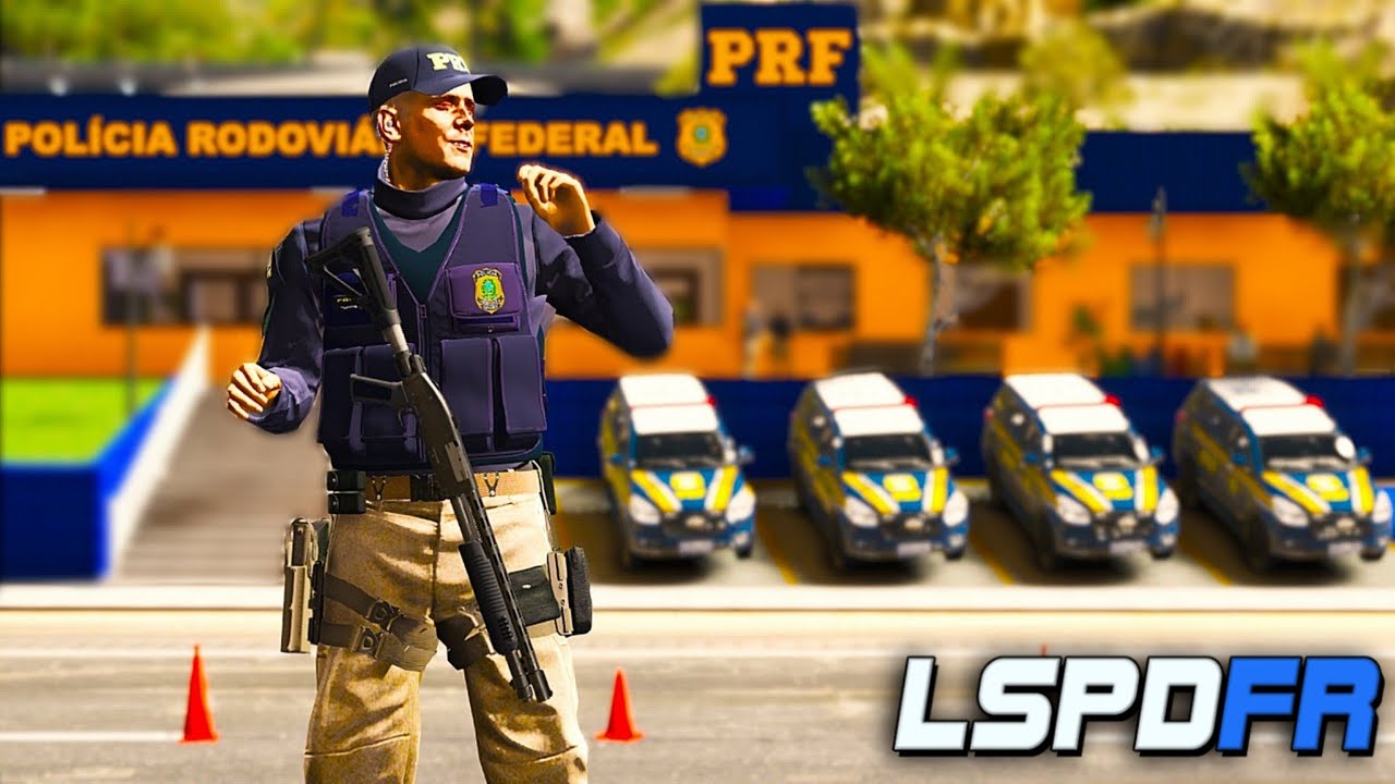 GTA V : MOD POLICIA - SUPER BLITZ POLICIAL DA PRF NA FRENTE DO BATALH&Atilde;O! ( INCR&Iacute;VEL )