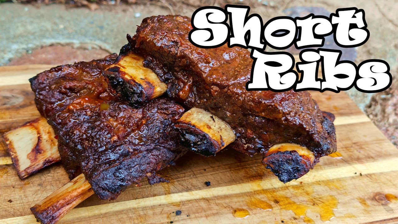 BEEF SHORT RIBS vom Gasgrill - rauchige BBQ Ribs