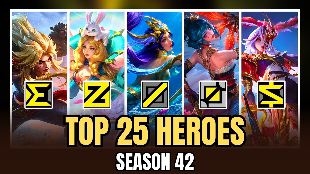 25 BEST HEROES to Climb the RANKS in the NEW SEASON | Mobile Legends