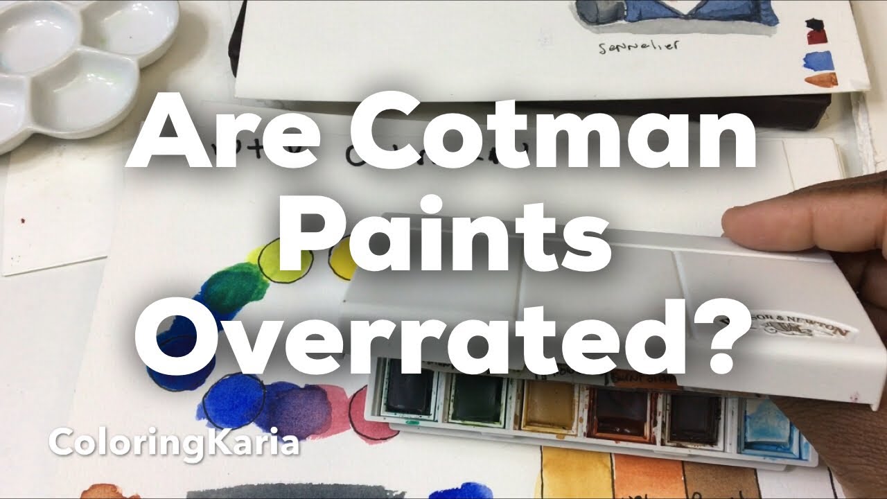 Cotman Watercolor Review and lots of comparison charts.