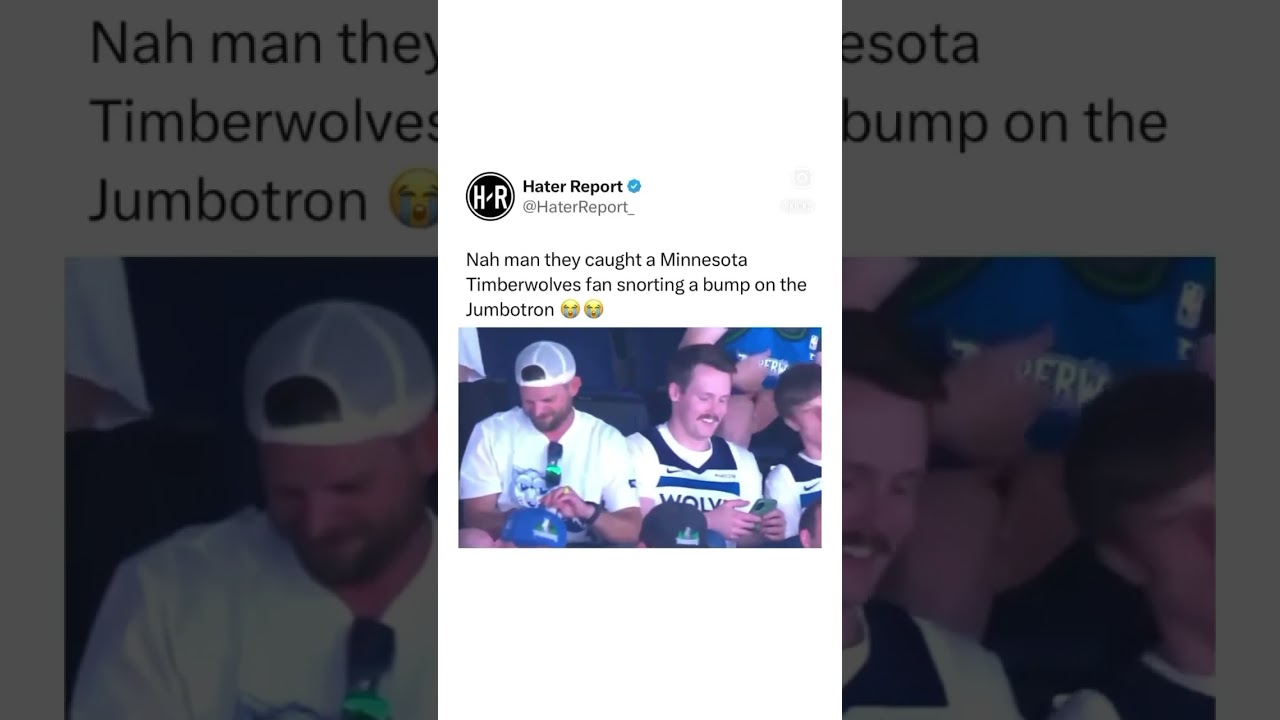 Minnesota T&rsquo;Wolves Fan Caught Taking a Bump on Jumbotron 😳