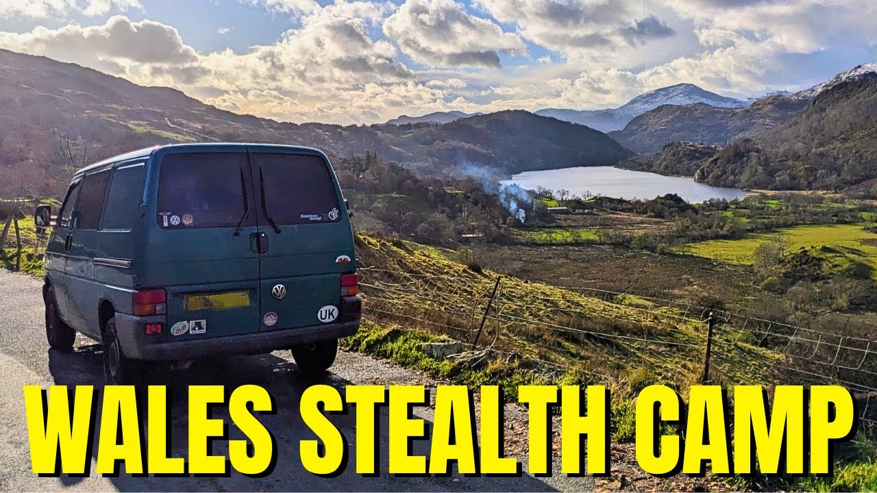 FREEZING Wales Stealth Camping In VW T4 Camper | UK Van Life Trip