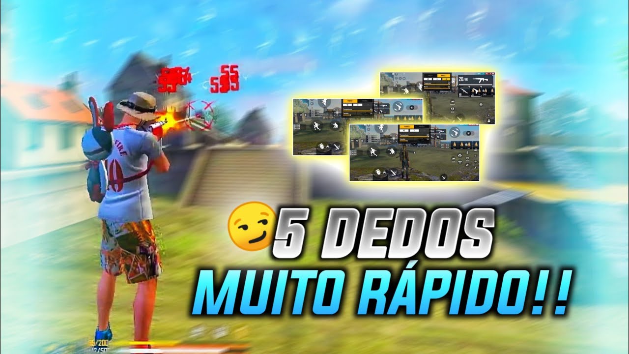 S&Atilde;O ELES!! 😳🍓 TOP 5 HUD 5 DEDOS FREE FIRE/ HUD COM MOVIMENTA&Ccedil;&Atilde;O + CAPA ATUALIZADO