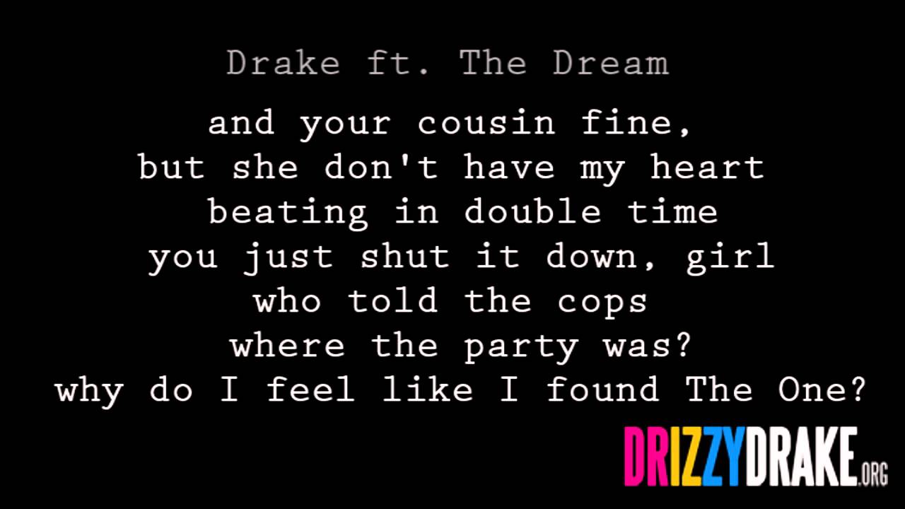 Drake ft. The Dream - Shut it down Lyrics [VIDEO]