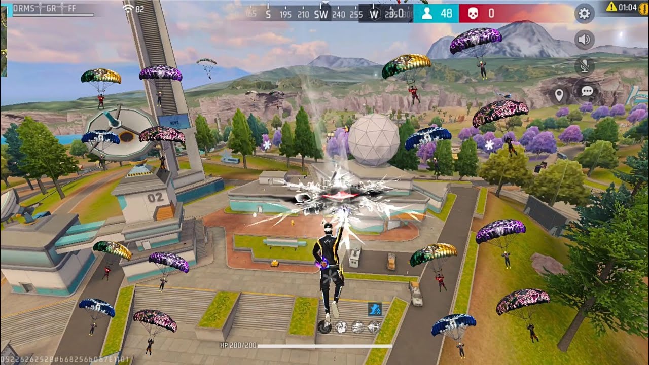 Solo vs Squad With🔥 Crazy man free fire 