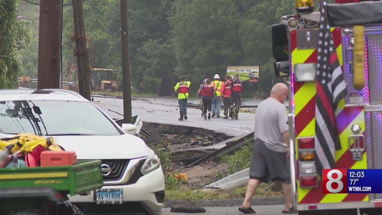 Beacon Falls firefighters rescue 19 people, dog from rising floodwaters in Oxford