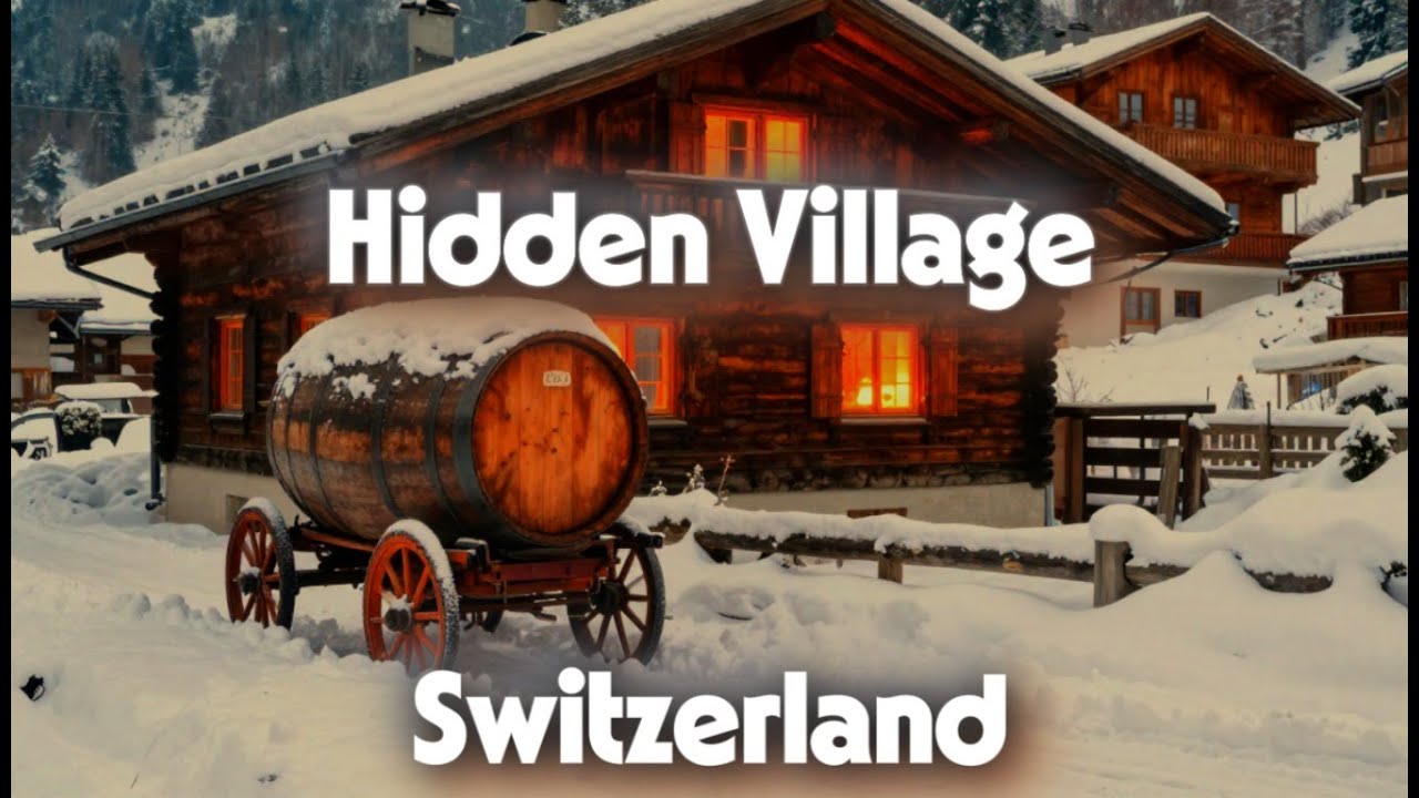 The Sound of Peace: Snowing in a Hidden Swiss Village🇨🇭 【4K】Walking Tour☃️