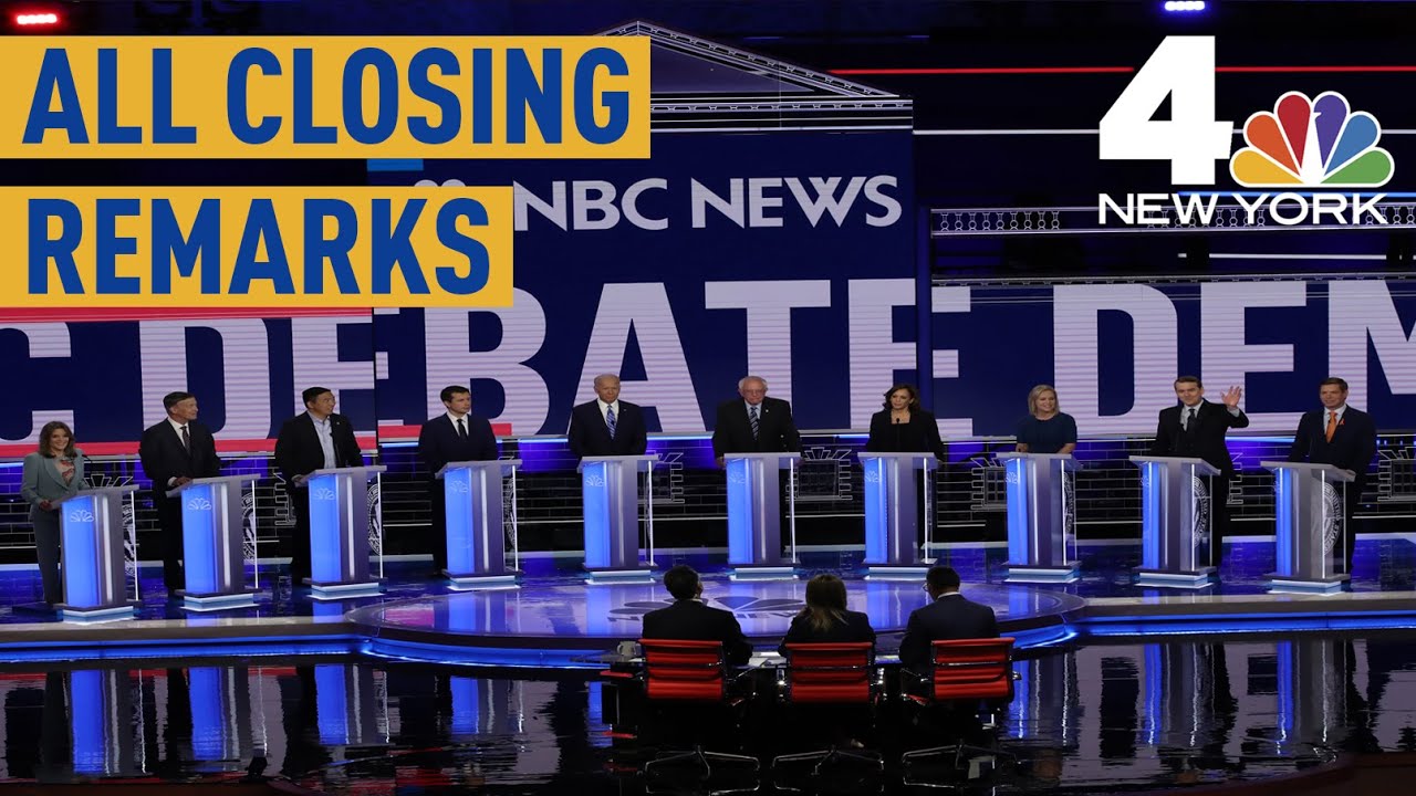 Democratic Debate: See Every Night 2 Candidate's Closing Remarks | NBC New York